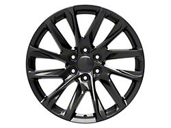 CA90 Gloss Black 6-Lug Wheel; 22x9; 28mm Offset (15-20 Yukon)