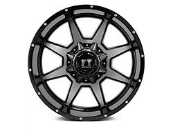 Full Throttle Off Road FT2 Gloss Black Machined 6-Lug Wheel; 20x12; -44mm Offset (23-24 Colorado)