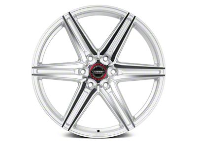 Vossen HF6-2 Silver Polished 6-Lug Wheel; 20x9.5; 15mm Offset (19-23 Ranger)