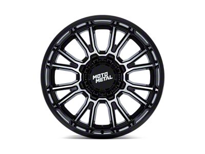 Moto Metal Legacy Gloss Black Machined 6-Lug Wheel; 17x9; 20mm Offset (07-13 Silverado 1500)