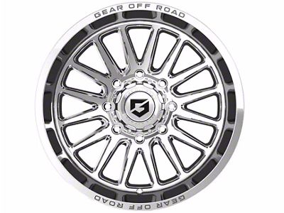 Gear Off-Road Leverage Chrome 6-Lug Wheel; 20x12; -44mm Offset (21-24 F-150)