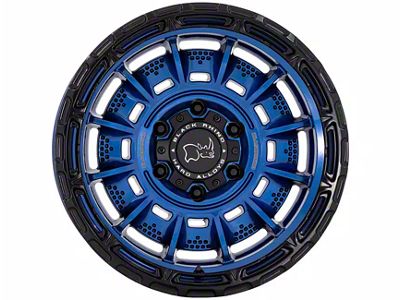 Black Rhino Legion Cobalt Blue with Black Lip 6-Lug Wheel; 17x9; -12mm Offset (07-13 Sierra 1500)