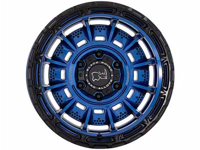 Black Rhino Legion Cobalt Blue with Black Lip 6-Lug Wheel; 17x9; -12mm Offset (2024 Ranger)