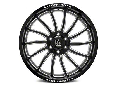 Axe Wheels Chronus Gloss Black Milled 6-Lug Wheel; 22x10; -19mm Offset (14-18 Sierra 1500)