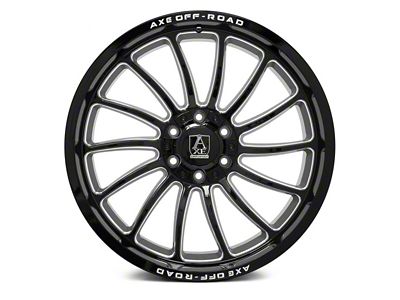 Axe Wheels Chronus Gloss Black Milled 6-Lug Wheel; 22x10; -19mm Offset (09-14 F-150)