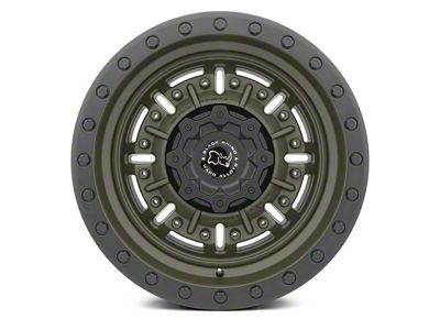 Black Rhino Abrams Olive Drab Green 6-Lug Wheel; 20x9.5; 12mm Offset (2024 Ranger)
