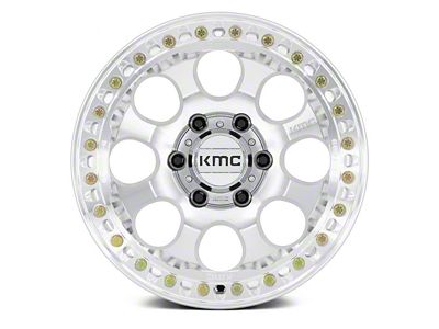 KMC Riot Beadlock Machined 6-Lug Wheel; 17x9; -12mm Offset (99-06 Sierra 1500)