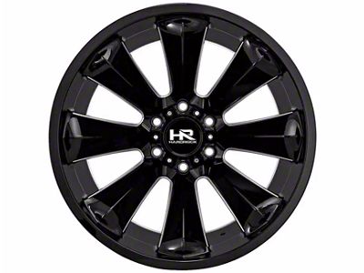 Hardrock Offroad Xplosive Xposed Gloss Black Milled 6-Lug Wheel; 20x12; -44mm Offset (19-23 Ranger)