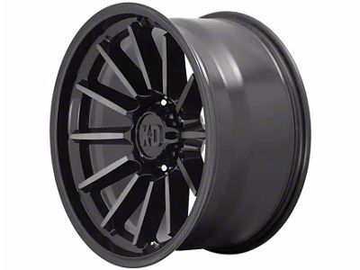 XD Luxe Gloss Black Machined with Gray Tint 6-Lug Wheel; 17x9; 0mm Offset (99-06 Silverado 1500)