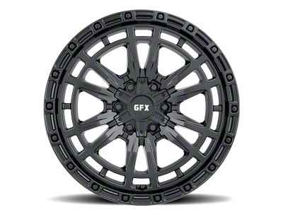 G-FX TR-24 Matte Black 6-Lug Wheel; 18x9; 12mm Offset (19-24 Silverado 1500)