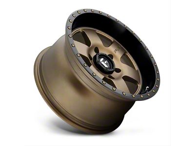 Fuel Wheels Podium Matte Bronze with Black Bead Ring 6-Lug Wheel; 18x9; 1mm Offset (19-24 RAM 1500)