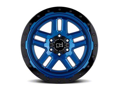 Black Rhino Barstow Dearborn Blue 6-Lug Wheel; 17x9.5; 12mm Offset (14-18 Silverado 1500)