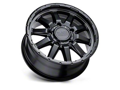 Black Rhino Excursion Matte Black 6-Lug Wheel; 17x7.5; 45mm Offset (07-13 Silverado 1500)