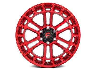Fuel Wheels Heater Candy Red Machined 6-Lug Wheel; 17x9; -12mm Offset (19-23 Ranger)
