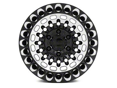 Black Rhino Labyrinth Gloss Black Machined 6-Lug Wheel; 17x9.5; -18mm Offset (07-14 Yukon)