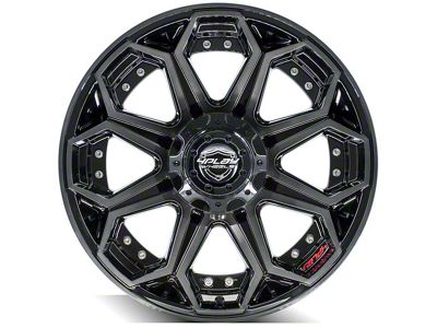 4Play 4P80R Brushed Black 6-Lug Wheel; 20x9; 0mm Offset (23-24 Canyon)