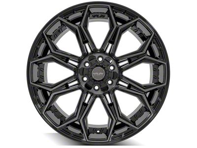 4Play 4P83 Brushed Black 6-Lug Wheel; 24x10; 18mm Offset (19-24 RAM 1500)