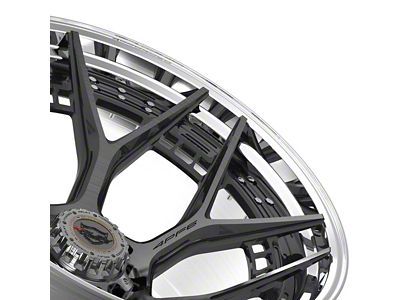 4Play Forged Series 4PF6 Brushed with Tinted Clear Center and Polished Barrel 6-Lug Wheel; 24x14; -76mm Offset (21-24 Tahoe)