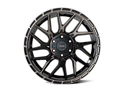 4Play Sport2.0 4PS28 Brushed Black with Tinted Clear Coat 6-Lug Wheel; 22x10; 0mm Offset (07-14 Yukon)