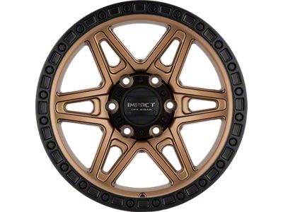 Impact Wheels 881 Bronze with Black Bead 6-Lug Wheel; 17x9; -12mm Offset (14-18 Sierra 1500)