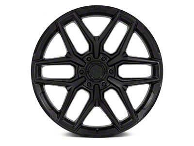 Fuel Wheels Fusion Forged Flux Blackout 6-Lug Wheel; 17x9; 1mm Offset (14-18 Sierra 1500)