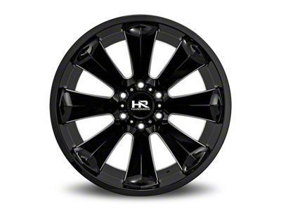 Hardrock Offroad Xplosive Xposed Gloss Black Milled 6-Lug Wheel; 22x12; -51mm Offset (19-23 Ranger)