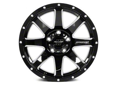 Pro Comp Wheels Patriot Gloss Black Milled 6-Lug Wheel; 20x9; 0mm Offset (07-13 Silverado 1500)