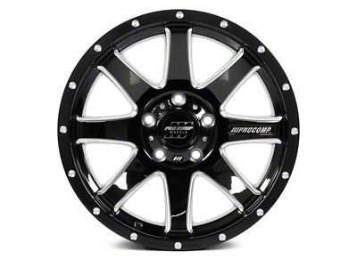 Pro Comp Wheels Patriot Gloss Black Milled 6-Lug Wheel; 20x9; 0mm Offset (19-23 Ranger)