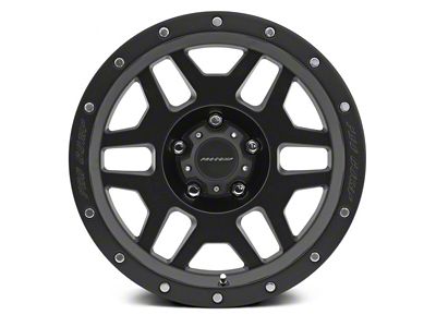 Pro Comp Wheels Phaser Satin Black 6-Lug Wheel; 18x9; 0mm Offset (19-24 RAM 1500)