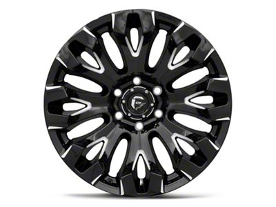 Fuel Wheels Quake Gloss Black Milled 6-Lug Wheel; 20x9; 1mm Offset (2024 Ranger)