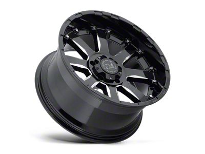 Black Rhino Sierra Gloss Black Milled 6-Lug Wheel; 22x10; -12mm Offset (99-06 Sierra 1500)