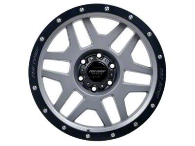 Pro Comp Wheels Phaser Matte Graphite with Black Lip 6-Lug Wheel; 17x9; -6mm Offset (99-06 Silverado 1500)