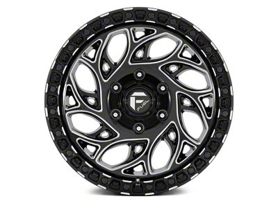Fuel Wheels Runner OR Gloss Black Milled 6-Lug Wheel; 17x9; 1mm Offset (14-18 Sierra 1500)