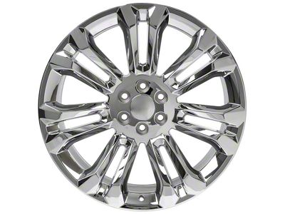 CV43 Chrome 6-Lug Wheel; 24x10; 24mm Offset (07-14 Tahoe)