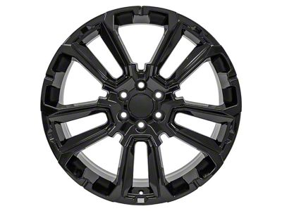 CV68 Black 6-Lug Wheel; 24x10; 28mm Offset (07-14 Tahoe)