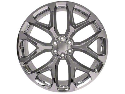 CV98B Chrome 6-Lug Wheel; 26x10; 24mm Offset (14-18 Silverado 1500)