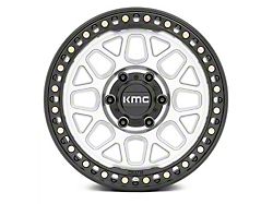 KMC GRS Machined with Satin Black Lip 6-Lug Wheel; 18x9; 18mm Offset (14-18 Silverado 1500)