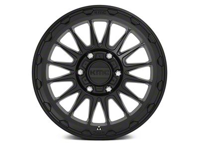 KMC Impact Satin Black 6-Lug Wheel; 18x9; 18mm Offset (19-24 Silverado 1500)