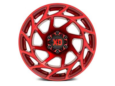 XD Onslaught Candy Red 6-Lug Wheel; 22x12; -44mm Offset (07-13 Sierra 1500)