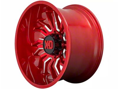XD Tension Candy Red Milled 6-Lug Wheel; 22x12; -44mm Offset (19-24 RAM 1500)