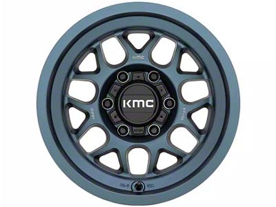 KMC Terra Metallic Blue 6-Lug Wheel; 18x8.5; 0mm Offset (07-13 Sierra 1500)