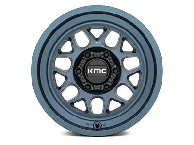 KMC Terra Metallic Blue 6-Lug Wheel; 18x8.5; -10mm Offset (23-24 Canyon)
