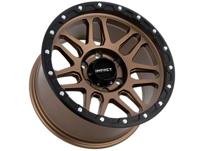 Impact Wheels 883 Bronze with Black Bead 6-Lug Wheel; 17x9; 0mm Offset (23-24 Canyon)