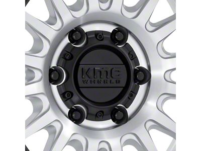 KMC IMS Machined with Matte Black Lip 6-Lug Wheel; 17x8.5; -10mm Offset (23-24 Canyon)