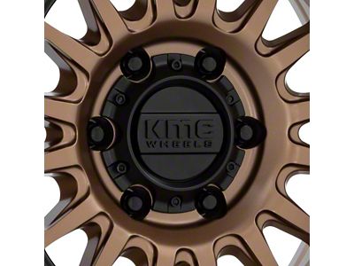 KMC IMS Matte Bronze with Gloss Black Lip 6-Lug Wheel; 17x8.5; -10mm Offset (14-18 Sierra 1500)