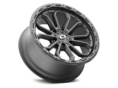 Vision Wheel Korupt Satin Black 6-Lug Wheel; 18x9; -12mm Offset (14-18 Sierra 1500)