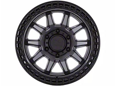 Black Rhino Calico Matte Gunmetal with Matte Black Lip 6-Lug Wheel; 17x8.5; 0mm Offset (19-23 Ranger)