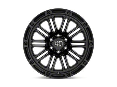 XD Double Deuce Satin Black 6-Lug Wheel; 20x12; -44mm Offset (21-24 Tahoe)