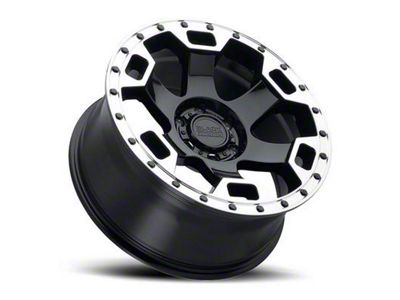 Black Rhino Gauntlet Gloss Black Machined 6-Lug Wheel; 20x9; 12mm Offset (19-24 RAM 1500)