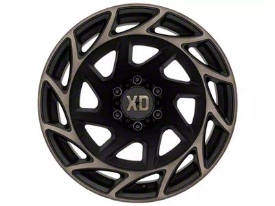 XD Onslaught Satin Black with Bronze Tint 6-Lug Wheel; 20x12; -44mm Offset (15-20 Yukon)